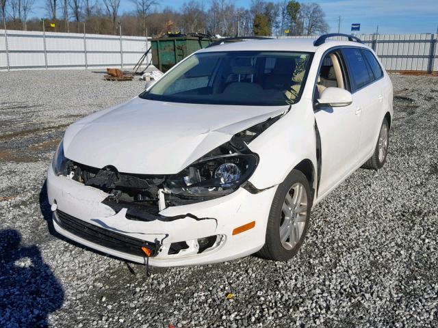 3VWML7AJXDM656960 - 2013 VOLKSWAGEN JETTA TDI WHITE photo 2