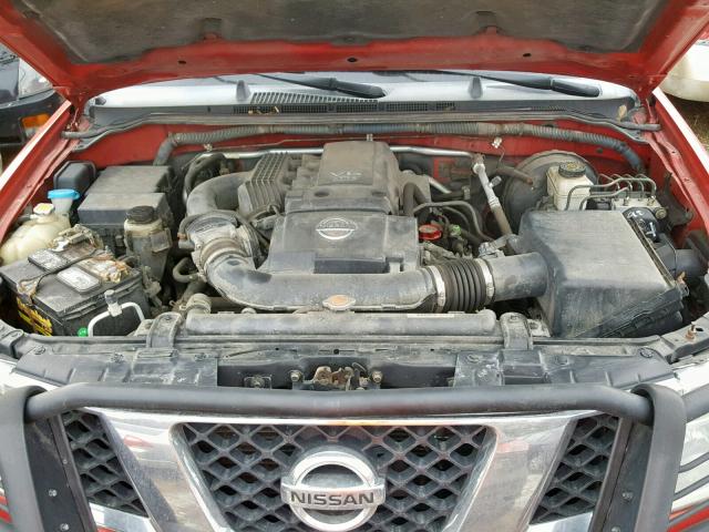 1N6AD07W25C411776 - 2005 NISSAN FRONTIER C RED photo 7