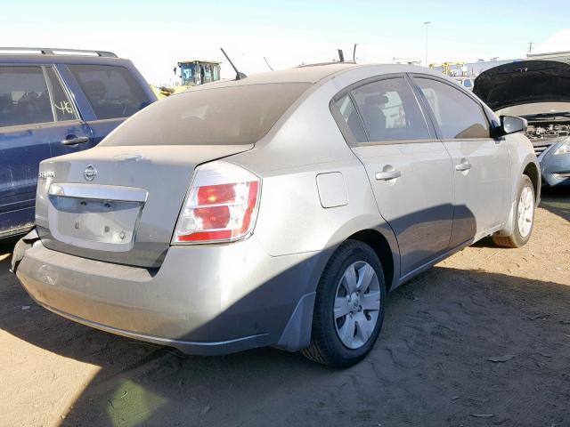 3N1AB6APXAL611464 - 2010 NISSAN SENTRA 2.0 SILVER photo 4