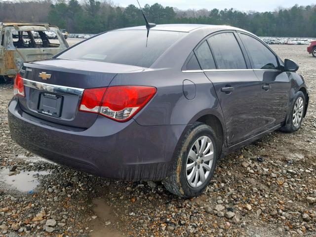 1G1PC5SH5B7104654 - 2011 CHEVROLET CRUZE LS GRAY photo 4