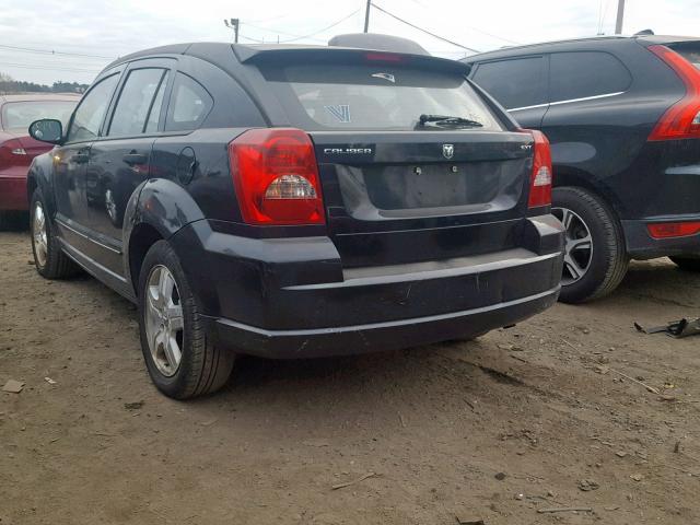 1B3HB48B37D128795 - 2007 DODGE CALIBER SX BLACK photo 3