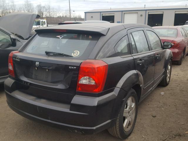 1B3HB48B37D128795 - 2007 DODGE CALIBER SX BLACK photo 4