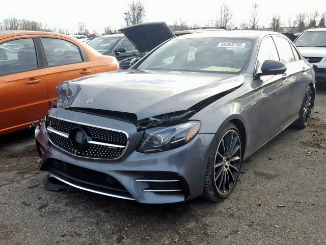 WDDZF6EB0JA487303 - 2018 MERCEDES-BENZ E 43 4MATI GRAY photo 2