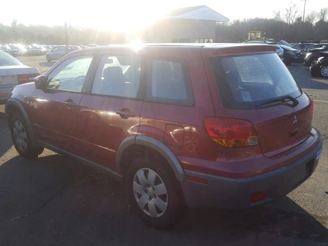 JA4LX31G63U034750 - 2003 MITSUBISHI OUTLANDER RED photo 3