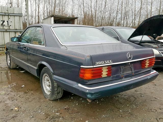 WDBCA43A2DB003867 - 1983 MERCEDES-BENZ 380 SEC BLUE photo 3