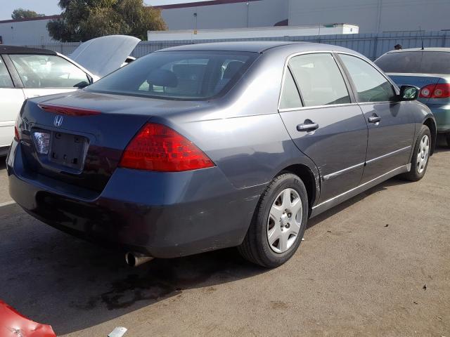 1HGCM56457A153018 - 2007 HONDA ACCORD LX CHARCOAL photo 4