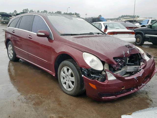 4JGCB65E17A052588 - 2007 MERCEDES-BENZ R 350 BURGUNDY photo 1