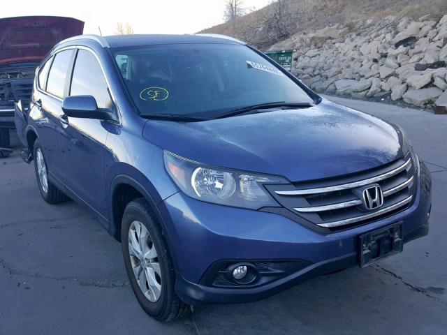 2HKRM4H77DH608207 - 2013 HONDA CR-V EXL BLUE photo 1