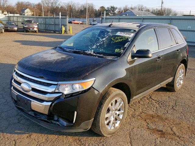 2FMDK4KC6DBB22419 - 2013 FORD EDGE LIMIT BLACK photo 2