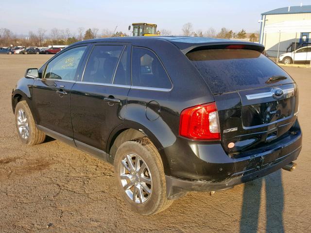 2FMDK4KC6DBB22419 - 2013 FORD EDGE LIMIT BLACK photo 3