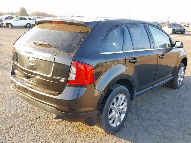 2FMDK4KC6DBB22419 - 2013 FORD EDGE LIMIT BLACK photo 4