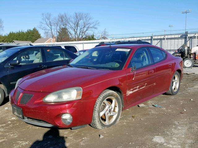 2G2WR524041122644 - 2004 PONTIAC GRAND PRIX RED photo 2