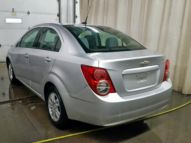 1G1JB5SH9C4109125 - 2012 CHEVROLET SONIC LS 银色 照片 3