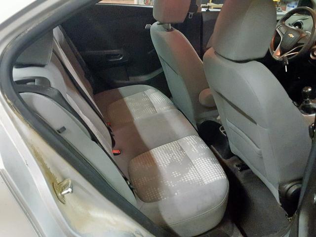 1G1JB5SH9C4109125 - 2012 CHEVROLET SONIC LS 银色 照片 6