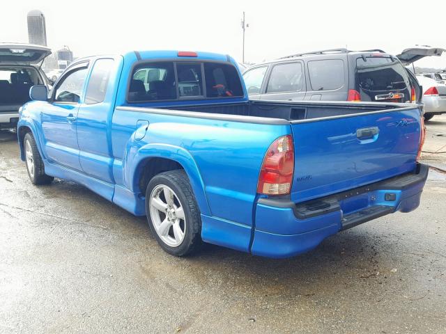 5TETU22N57Z385989 - 2007 TOYOTA TACOMA X-R BLUE photo 3