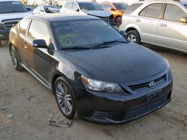 JTKJF5C70B3011695 - 2011 TOYOTA SCION TC BLACK photo 1