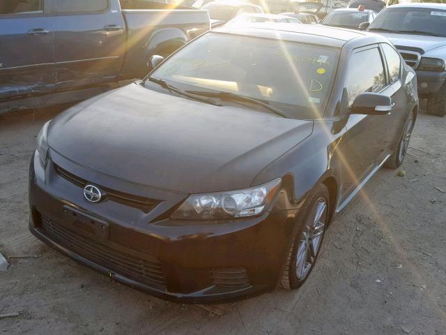 JTKJF5C70B3011695 - 2011 TOYOTA SCION TC BLACK photo 2