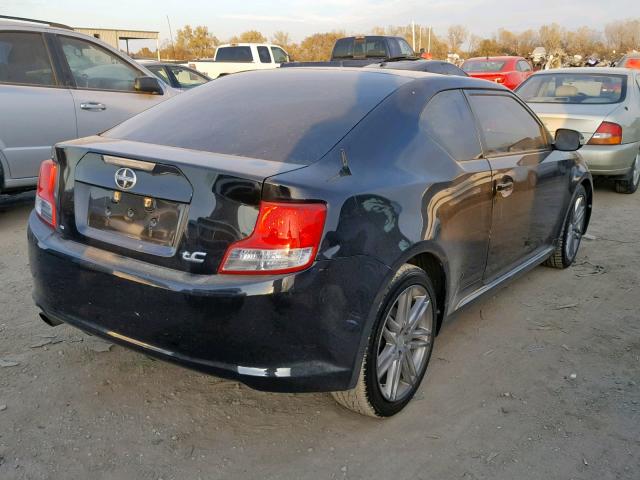 JTKJF5C70B3011695 - 2011 TOYOTA SCION TC BLACK photo 4