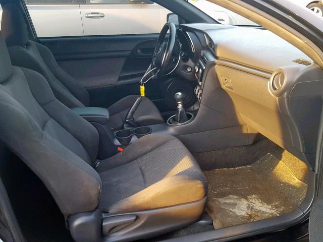 JTKJF5C70B3011695 - 2011 TOYOTA SCION TC BLACK photo 5