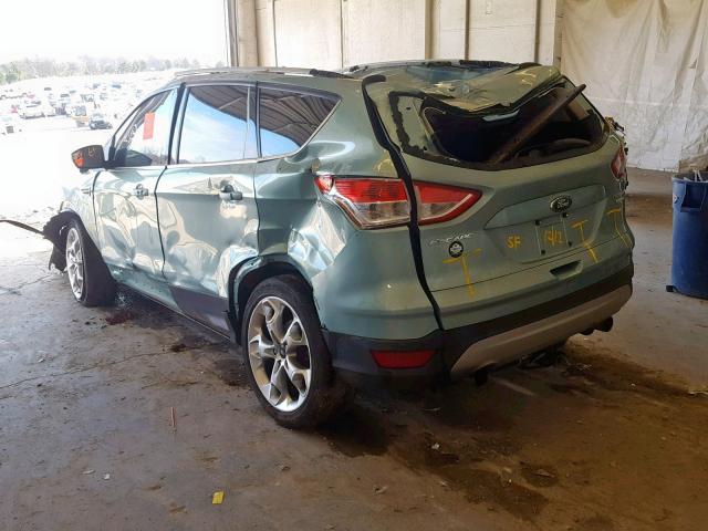 1FMCU9J99DUC11548 - 2013 FORD ESCAPE TIT GREEN photo 3