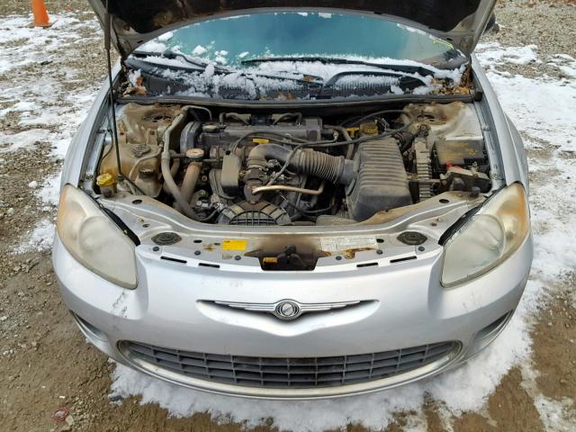 1C3EL46X31N656629 - 2001 CHRYSLER SEBRING LX SILVER photo 7