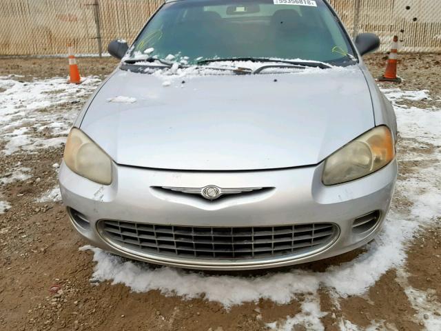 1C3EL46X31N656629 - 2001 CHRYSLER SEBRING LX SILVER photo 9