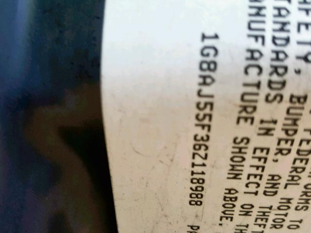 1G8AJ55F36Z118988 - 2006 SATURN ION LEVEL RED photo 10