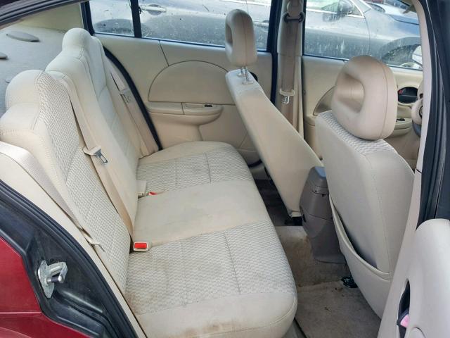 1G8AJ55F36Z118988 - 2006 SATURN ION LEVEL RED photo 6