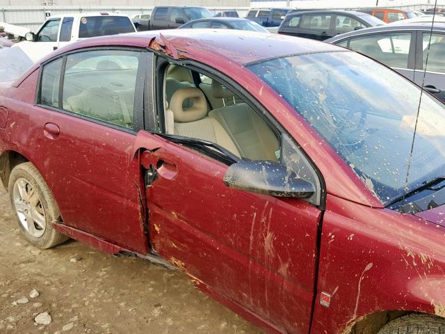 1G8AJ55F36Z118988 - 2006 SATURN ION LEVEL RED photo 9