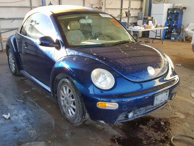 3VWCM31Y95M316991 - 2005 VOLKSWAGEN NEW BEETLE Mavi foto 1