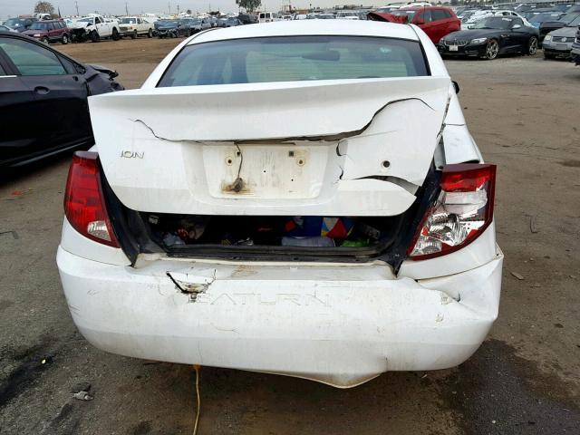 1G8AJ52F65Z182784 - 2005 SATURN ION LEVEL WHITE photo 9