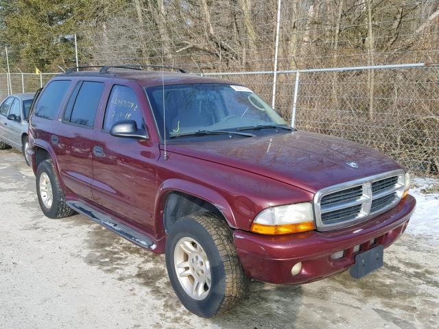 1B4HS48N02F218425 - 2002 DODGE DURANGO SL RED photo 1