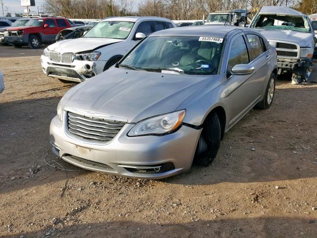 1C3CCBCG1EN100406 - 2014 CHRYSLER 200 LIMITE SILVER photo 2