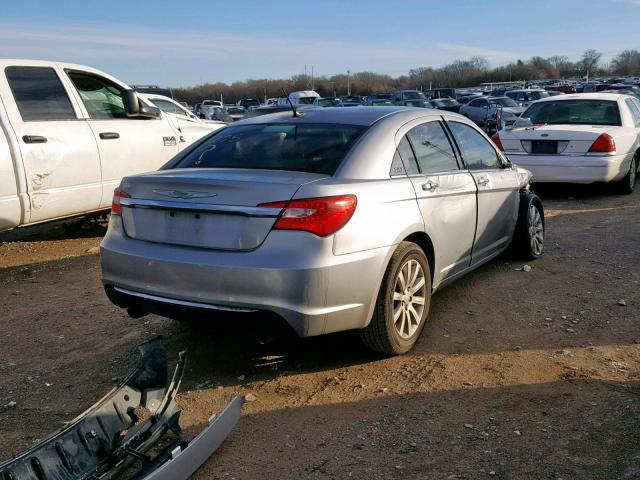 1C3CCBCG1EN100406 - 2014 CHRYSLER 200 LIMITE SILVER photo 4