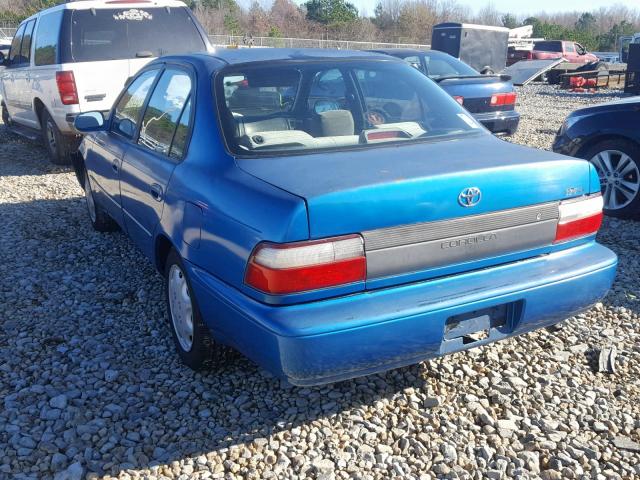 2T1BB02E3TC140243 - 1996 TOYOTA COROLLA DX BLUE photo 3