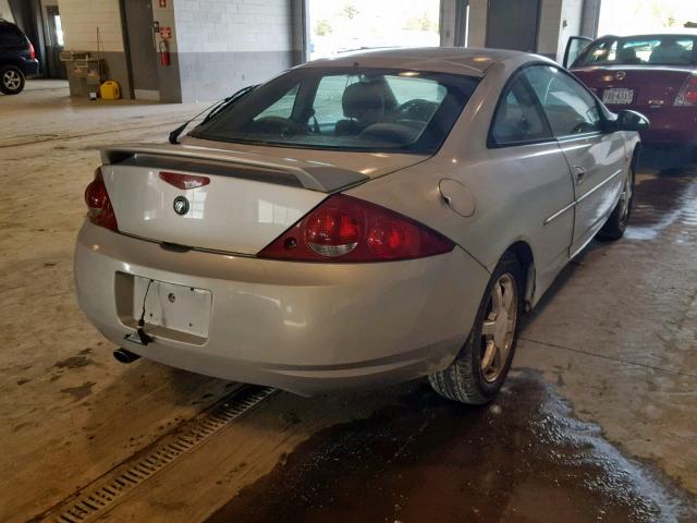 1ZWHT61L0X5669090 - 1999 MERCURY COUGAR V6 SILVER photo 4