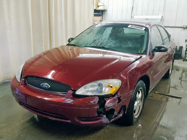 1FAFP55S44G193415 - 2004 FORD TAURUS SES MAROON photo 2