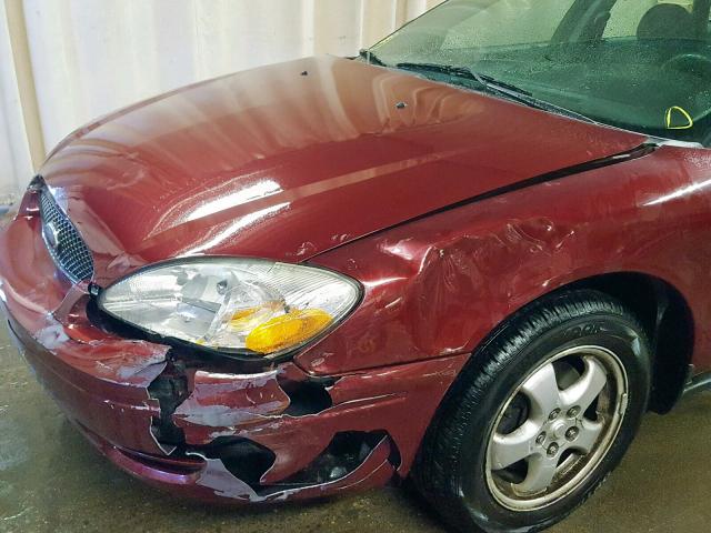 1FAFP55S44G193415 - 2004 FORD TAURUS SES MAROON photo 9