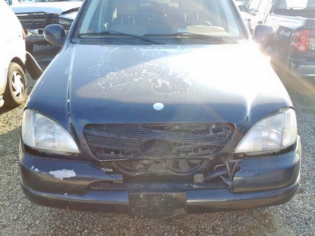 4JGAB54E41A233162 - 2001 MERCEDES-BENZ ML 320 BLUE photo 7