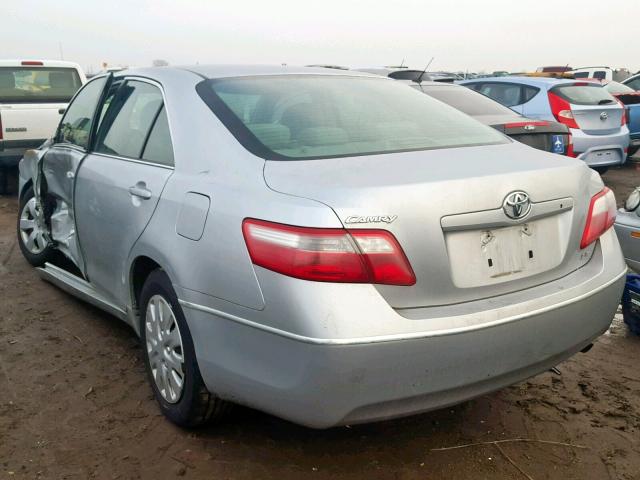 4T1BE46K27U543049 - 2007 TOYOTA CAMRY CE/L SILVER photo 3