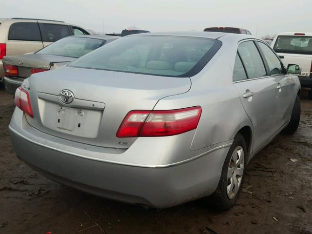 4T1BE46K27U543049 - 2007 TOYOTA CAMRY CE/L SILVER photo 4