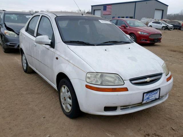 KL1TJ52684B216186 - 2004 CHEVROLET AVEO LS WHITE photo 1
