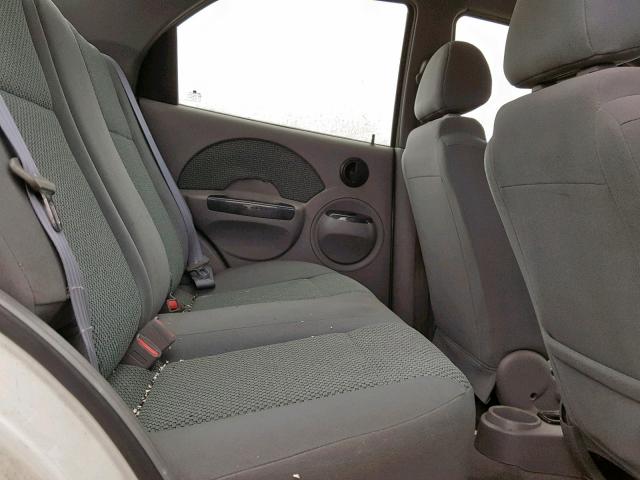 KL1TJ52684B216186 - 2004 CHEVROLET AVEO LS WHITE photo 6