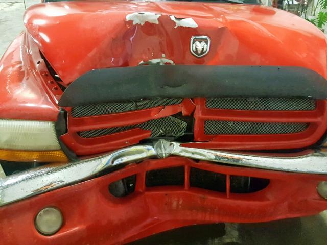 1B7GG22Y4WS573411 - 1998 DODGE DAKOTA RED photo 9