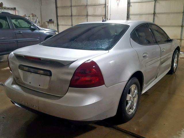 2G2WP552481137198 - 2008 PONTIAC GRAND PRIX SILVER photo 4