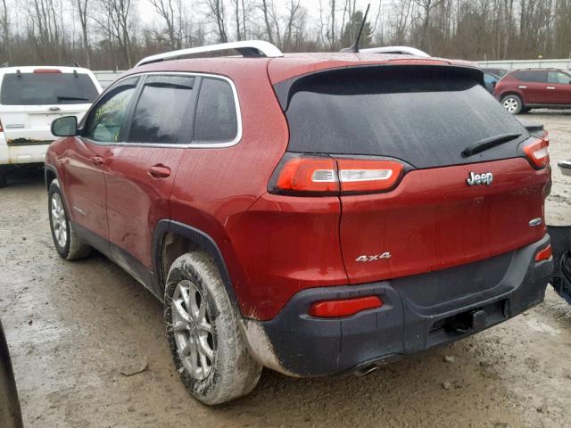 1C4PJMCB2FW528340 - 2015 JEEP CHEROKEE L RED photo 3