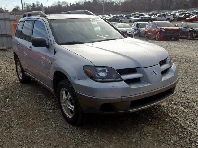 JA4LZ31F24U001361 - 2004 MITSUBISHI OUTLANDER GRAY photo 1