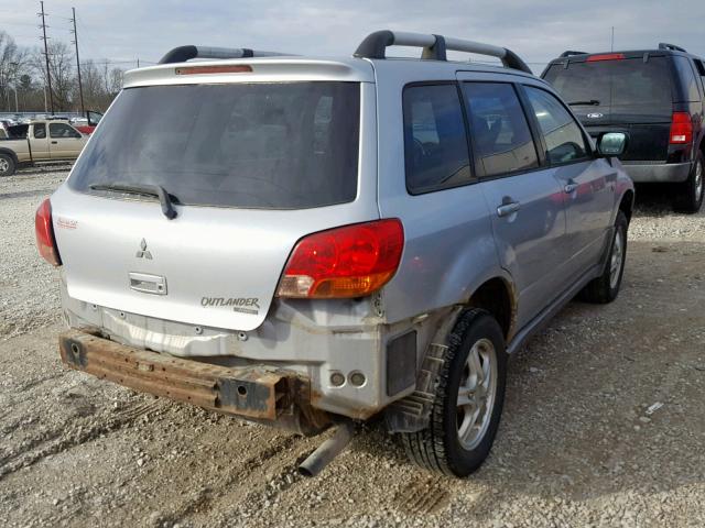 JA4LZ31F24U001361 - 2004 MITSUBISHI OUTLANDER GRAY photo 4