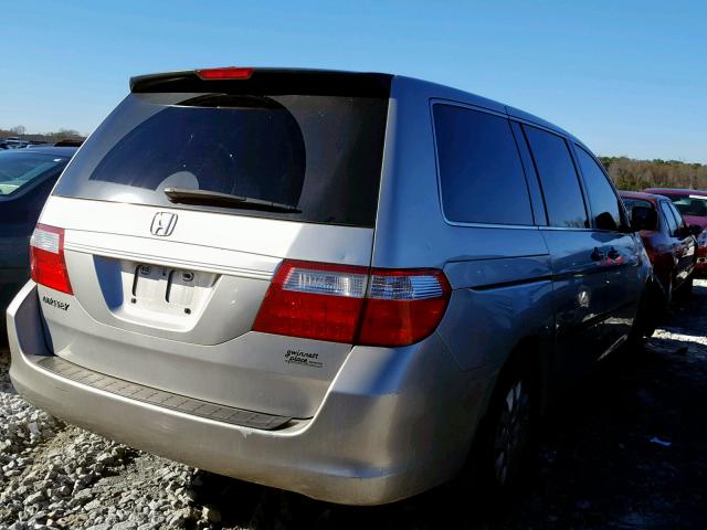 5FNRL38257B094541 - 2007 HONDA ODYSSEY LX SILVER photo 4