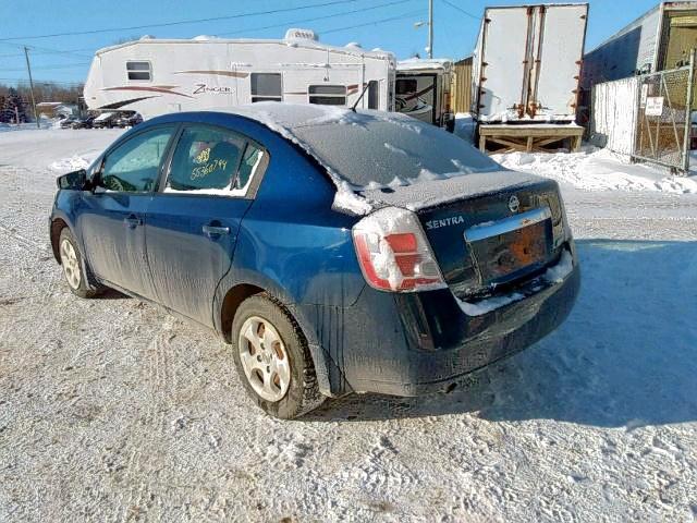 3N1AB6AP3AL706593 - 2010 NISSAN SENTRA 2.0 BLUE photo 3